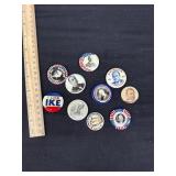 Lot Of Vintage Political Buttons
