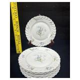 6 Haviland Limoge Vallee Dessert Plates