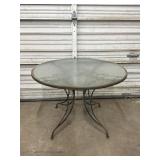 Vintage Iron Base Patio Table