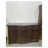 Vintage 6 Drawer Scroll Handle Server