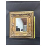 Heavy - Framed Baroque Gilt Beveled Glass Mirror