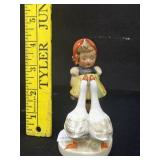 Vintage Goebel Goose Girl Figurine