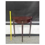 Mahogany Half Moon 3 Leg Entry Table