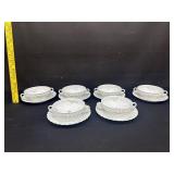 6 Haviland Limoge Vallee Soups & Under Plates