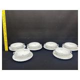 6 Haviland Limoge Vallee Soups & Under Plates
