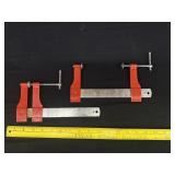 2 Stanley Bar Clamps