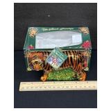 Vintage Old World Christmas Ornament Tiger