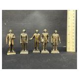 5 Solid Metal Presidential Series Figures