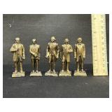5 Solid Metal Presidential Series Figures