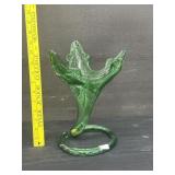 Mid Century Hand Blown Art Glass Vase