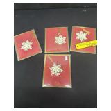 4 Lenox Snowflake Ornaments Retired "Ebay"