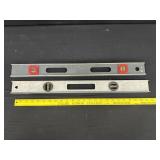2 Vintage Aluminum Levels