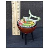 Vintage Charcoal Grill Christmas Ornament