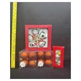 Lot Of Sports Ball Christmas Ornaments