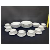 38 Pcs. Royal Kents China Gold Trim