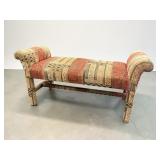 Vintage Ethan Allen Chippendale Style Bench