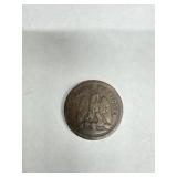 Antique 1889 One Un Centavo Coin