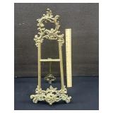 Vintage Heavy Brass Picture Stand