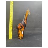 Hand Crafted Heavy Art Glass Giraffe