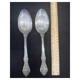 2 Sterling Gorham King Edward Serving Spoons