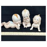 3 Vintage Lefton Kewpie Dolls