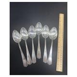 6 Stering Silver Art Deco Tablespoons 8.4 ozs