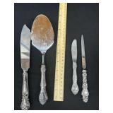 Lot of Sterling Handle Serving Pieces 8 ozs