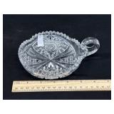 Vintage Crystal Nappy Dish by Libby
