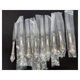 9 Sterling Silver Handle Lundt Eloquence Knives