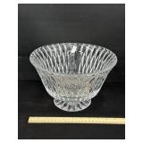Vintage Chalet Heavy Crystal Footed Bowl