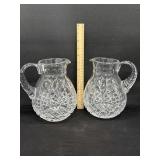 2 Essex Cut Crystal Water or Tea Pitchers