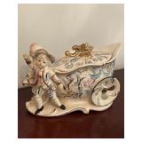 Vintage Porcelain Ucagco Lidded Carriage