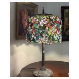 Very Large 34' Tall  Tiffany Style Lamp