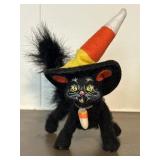 2009 Annalee 4' Candy Corn Witch Cat