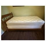 Vintage Solid Oak Twin Bed