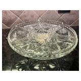Vintage American Brilliant Prescutt Lazy Susan
