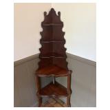 Antique Corner Shelf 46 1/2' Tall