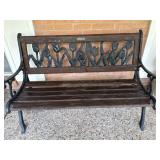 Berkeley Forge & Foundry Cast Iron Wood Bench