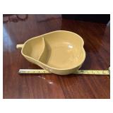 1930's Pfaltzgraff Pear Shaped Divided Dish