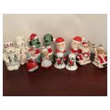 Lot of Vintage Christmas Salt & Pepper