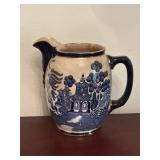 Antique Buffalo Pottery Blue Pitcher