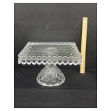 Vintage Fostoria American Square Cake Stand