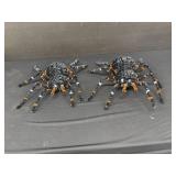 2 Large Halloween Spiders