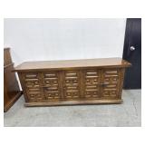Drexel Mid Century Raised Panel Chestnut Credenza