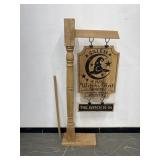 5 Ft. Wooden Salem Ye Olde Witches Hat Shop Sign