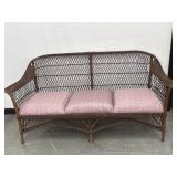 Antique American Fibre Wicker Sofa 1920