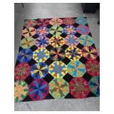 Antique Hand Made Pinwheel Quilt