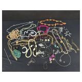 Lot of Vintage Jewelry & Sterling Necklace