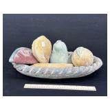 Vintage Mexican Terracotta Bowl & Fruit