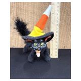 2009 Annalee 4" Candy Corn Witch Cat